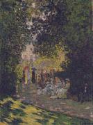Claude Monet Parisians in Parc Monceau USA oil painting artist
